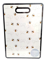 Carnaval Swirling Bumble Bees Cutting Board 17.3 x 11.8-in Poly Board Ha... - $24.97