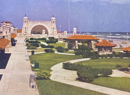 Daytona Beach Florida Band Shell Park Boardwalk Kodachrome Postcard Unused - $3.95