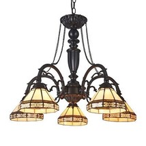 Chloe Lighting CH31315MI27-DC5 Belle Tiffany-Style 5 Light Mission Large Chandel - $265.76