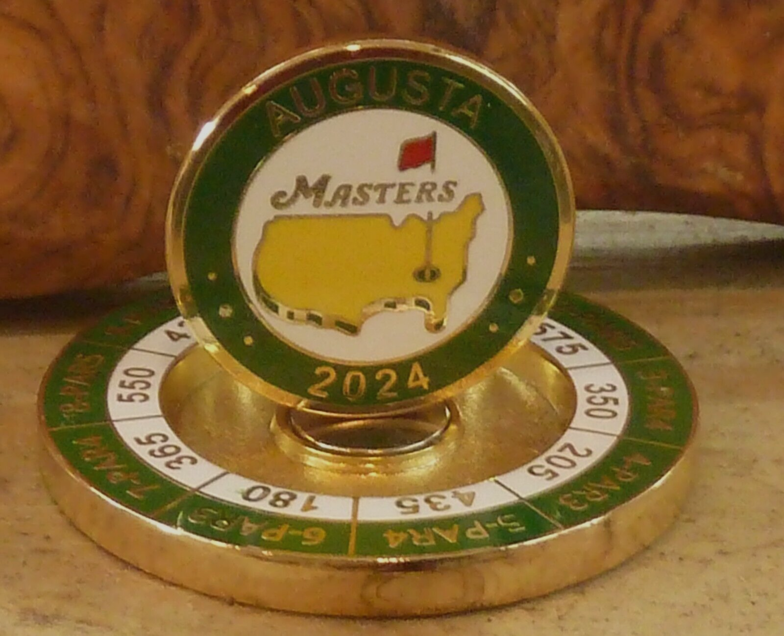 The Masters Tournament 2024 Magnetic Ball Marker Augustal NationalYardag... - $18.76