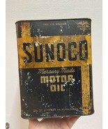 Vintage Sunoco 2 Gallon Mercury Made  Motor Oil Can Advertising Sun Oil Co. - $1,354.80 MXN