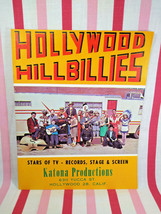 Vintage 50&#39;s Hollywood Hillbillies Road Show Katona Productions Souvenir Program - £12.55 GBP