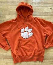 Clemson Tigers Nike Team Embroidered Orange Hoodie men’s Small Center Swoosh - £54.78 GBP