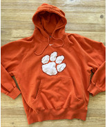 Clemson Tigers Nike Team Embroidered Orange Hoodie men’s Small Center Sw... - £37.66 GBP