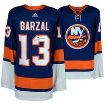 MATHEW BARZAL Autographed NY Islanders Adidas Authentic Blue Jersey FANA... - £345.21 GBP