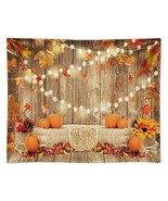 10X8Ft Soft Fabric Fall Pumpkin Photography Backdrop Autumn Tanksgiving ... - £72.68 GBP