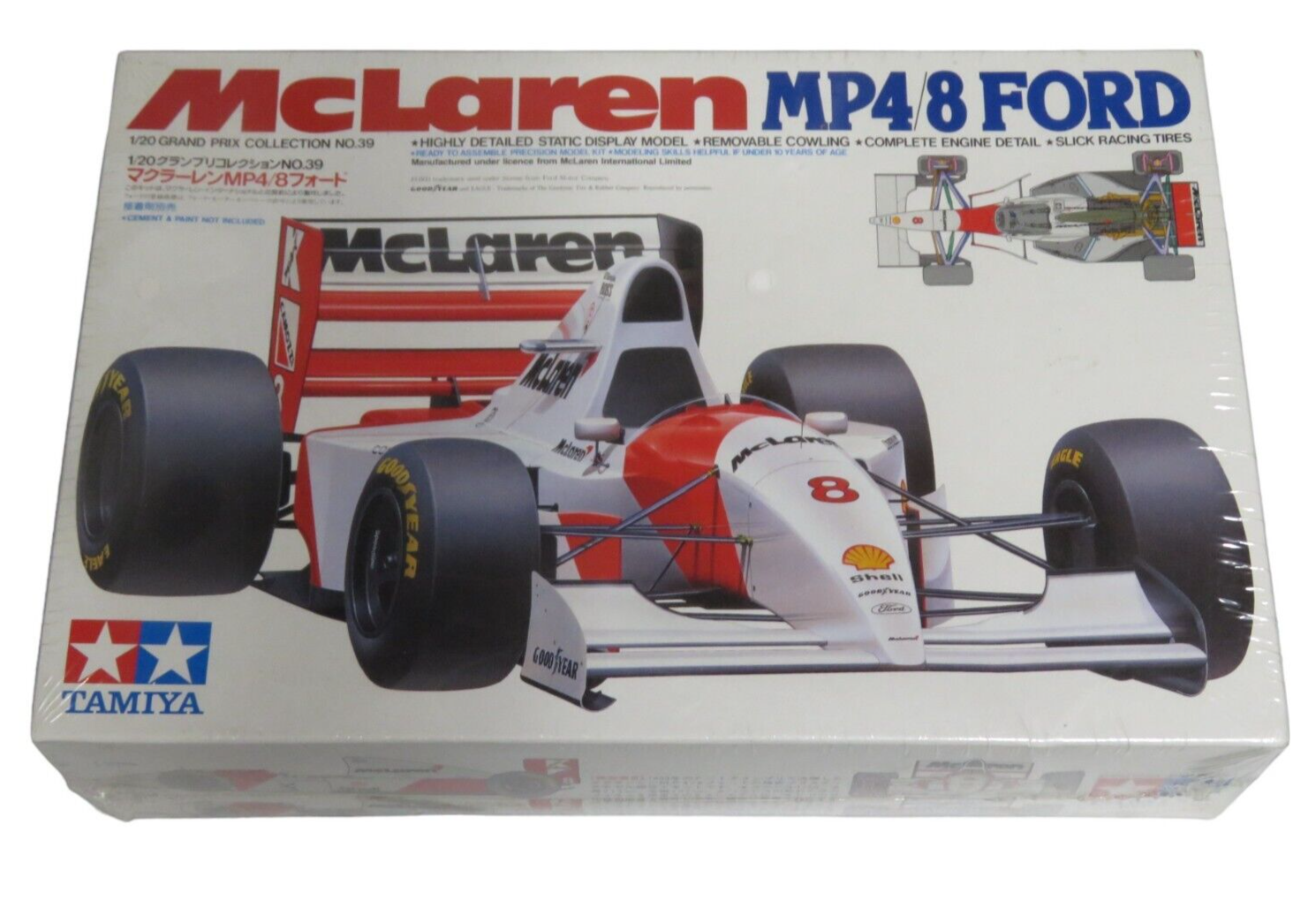 TAMIYA 1/20 McLaren MP4/8 Ford 1993 GP No.39 Senna/Andretti - Sealed - $79.15