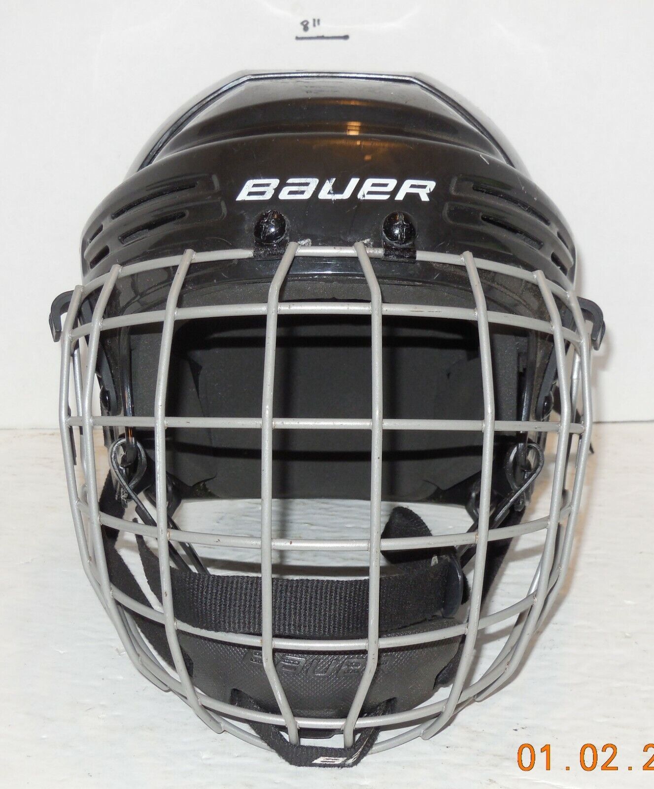 Bauer BHH2100S Ice hockey Black Helmet Size Small Cage 6 1/2" TO 7 1/8" - $62.77