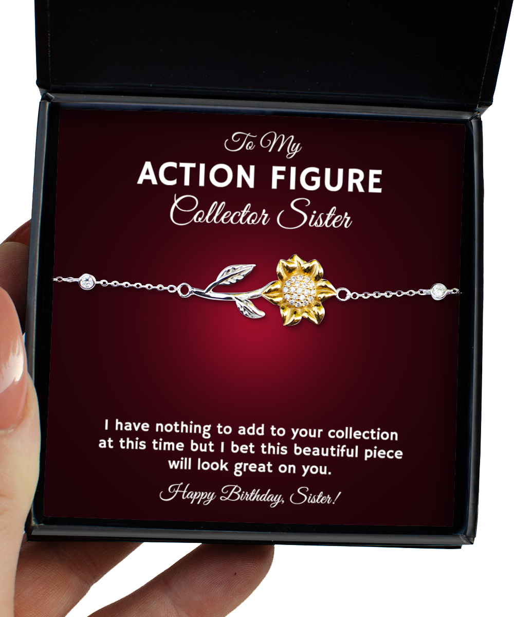 Action Figure Collector Sister Bracelet Birthday Gifts - Sunflower Bracelet