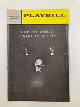 1963 Playbill Ambassador Theatre Stop The World I Want To Get Off Joan Eastman - £18.94 GBP