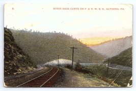 Postcard Horseshoe Curve Altoona Pennsylvania PA P&amp;NW Railroad c.1911 - $3.75