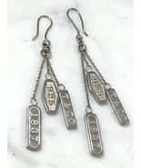 Tiffany &amp; Co Sterling Silver 1837 Triple Bar Elements Necklace  - $6,069.12 MXN