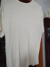 Women&#39;s Nancy Keegan Beige Silk Blouse Size M - $20.00