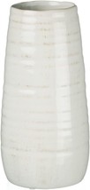 Sullivans Tall Decorative Farmhouse Off-White Single Ceramic, Faux Flower Vase. - £35.56 GBP