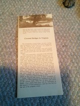 Vintage Brochure Pamphlet Covered Bridges in Virginia Map - £10.35 GBP