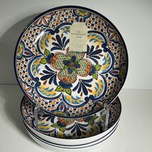 4 ARTISAN DE LUXE Salad Pasta Dinner Bowls Melamine SPANISH MEDALLION 8.... - $31.63