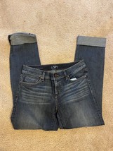 Ann Taylor LOFT Womens Modern Straight Dark Blue 5-Pocket Denim Jeans Si... - $16.66