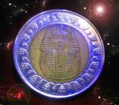 HAUNTED EGYPT COIN KING OF COINS GROW MONEY SECRET MAGICK OOAK MAGICKAL image 2