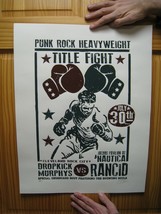 Dropkick Murphys and Rancid Poster Signed Numbered Sean Carroll The - $89.99