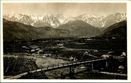 RPPC Uccelli Occhio Vista Shirakawago Village Giapponese Alpi 1904-18 Cartolina - £51.78 GBP