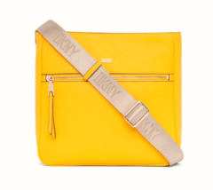 New DKNY Maxine Messenger Leather Sahara Yellow - £74.32 GBP