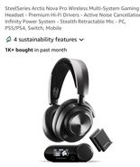 SteelSeries Arctis Nova Pro Wireless Multi-System Gaming Headset Premium... - $277.08