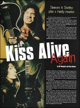 KISS Gene Simmons Paul Stanley 2-page article 8 x 11 pin-up photo print - $4.01