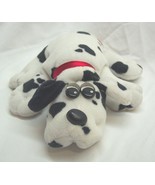 Tonka VINTAGE Pound Puppies BLACK &amp; WHITE SPOTTED DOG 7&quot; Plush STUFFED A... - $18.32