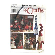 Simplicity Sewing Pattern 9884 Christmas Decorations Santa Elf Snowman Hats - £7.18 GBP