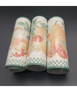 3 VTG Unopened Wallpaper Border Rolls Fruit Grapes Pears Berries 5.5 Yd ... - $814.70 MXN