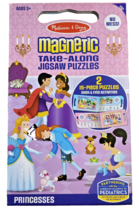 Melissa & Doug. Princess Take Along Magnetic Jigsaw Puzzles (2 15-Piece Puzzles) - £6.28 GBP