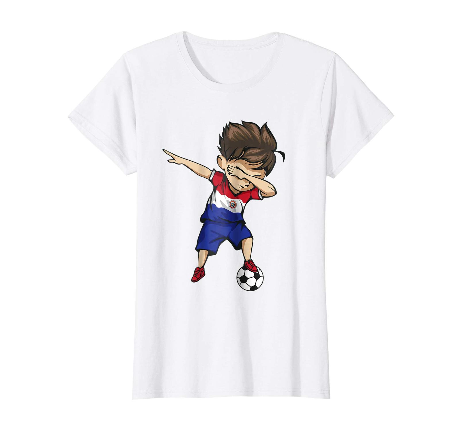 Sport Shirts - Dabbing Soccer Boy Paraguay Jersey Shirt - Paraguay Football Wowe - $19.95 - $23.95