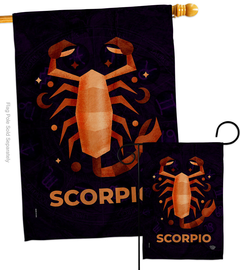 Primary image for Scorpio Flags Set Zodiac 28 X40 Double-Sided House Banner