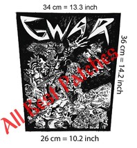 GWAR death Big Back patch metal crossover Green Jelly Hagfish Rise Against - £19.66 GBP