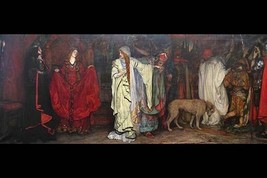 King Lear, Act 1 Scene 1 by Edwin Austin Abbey - Art Print - £17.25 GBP+