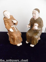 CARL SCHNEIDER&#39;S  Germany - ca 1875 - 1879 two monks sitting in chairs rare - £95.54 GBP