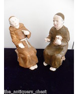 CARL SCHNEIDER&#39;S  Germany - ca 1875 - 1879 two monks sitting in chairs rare - £94.68 GBP