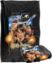 Harry Potter Movie Poster Silky Touch Super Soft Throw Blanket 36&quot; X 58&quot; - £37.95 GBP