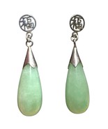Vintage Sterling Silver Green Jade Earrings Dangle Earrings Chinese Good... - €60,13 EUR Vintage Sterling Silver Green Jade Earrings Dangle Earrings Chinese Good... - €60,13 EUR