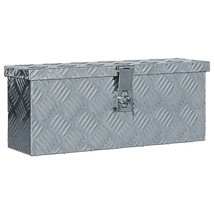 vidaXL Aluminum Storage Box - Durable Silver Transport Container 24x18x12 - €113,00 EUR