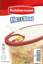 Flex &amp; Seal CLEAR Plastic 1.5 gal Storage Container Cereal Pasta RUBBERMAID 5161 - £22.31 GBP