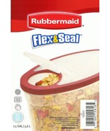 Flex &amp; Seal CLEAR Plastic 1.5 gal Storage Container Cereal Pasta RUBBERM... - $21.92