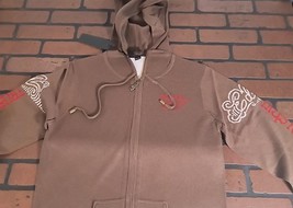 Ed Hardy -christian Audigier Love Kills Slowly Zip-Up Heather Pull ~ Vtg... - $59.77