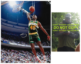 Shawn Kemp signed Seattle Supersonics Basketball 8x10 photo COA proof,autograph - £86.12 GBP