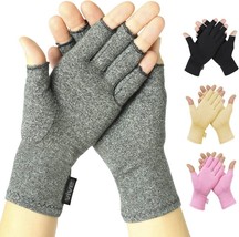 VIVE Arthritis Gloves - Unisex Rheumatoid Compression Hand Glove (Gray) ... - £18.59 GBP