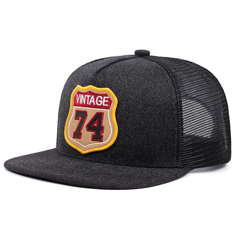 Snapback breathable net mesh baseball cap 2024 new design baseball caps hip hop trucker thumb200