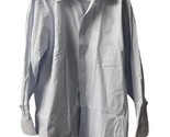 Polo Ralph Lauren Andrew Dress Shirt Button Up 17.5 32/33 Blue Checked - £12.99 GBP