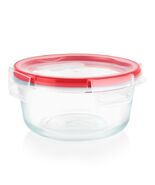 Pyrex Freshlock 4 Cup Glass Food Storage Container Clear Red Lid - $274.67 MXN
