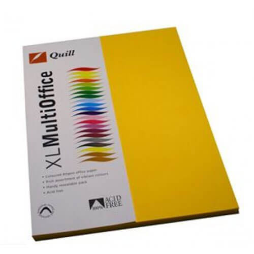 Quill Multioffice Paper 100pk 80gsm (A4) - Sunshine - $35.62
