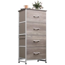 Dresser With 4 Drawers, Storage Tower, Organizer Unit, Fabric Dresser For Bedroo - £59.33 GBP